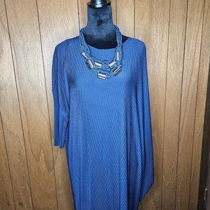 Gorgeous Dress Dark Navy by Verda Code 430101+ Gorgeous Necklace 2XL New Tag On